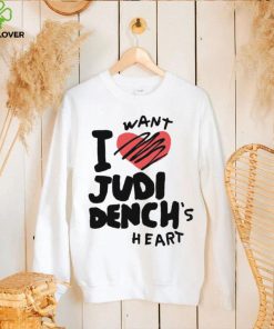 I want Judi Dench’s heart art shirt