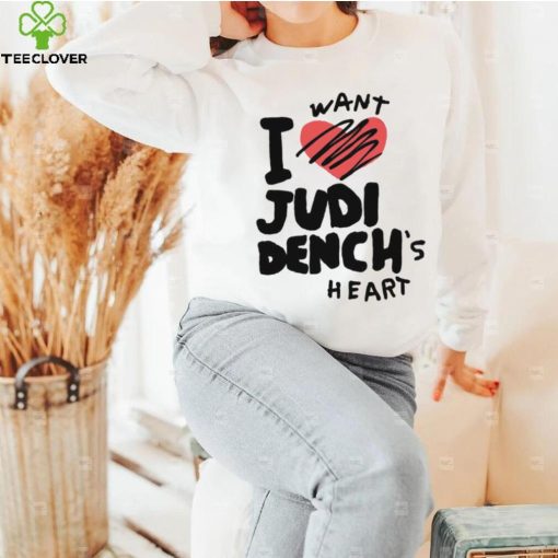 I want Judi Dench’s heart art shirt