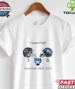 I watched Bears vs Seahawks football December 26th 2024 shirt