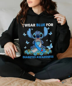 I wear blue for diabetes awareness shirt