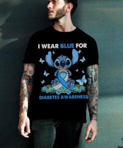 I wear blue for diabetes awareness shirt