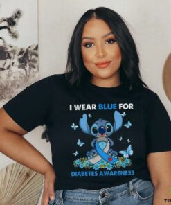 I wear blue for diabetes awareness shirt