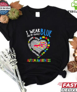 I wear blue for my family autism awareness Buffalo Bills shirt
