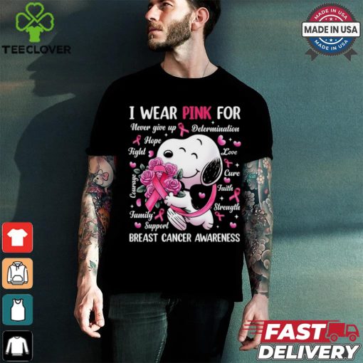 I wear pink for breast cancer a wareness shirt