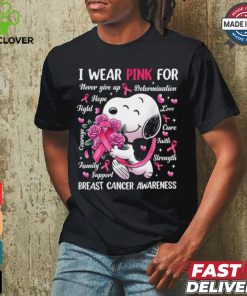 I wear pink for breast cancer a wareness shirt