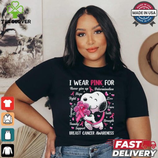 I wear pink for breast cancer a wareness shirt