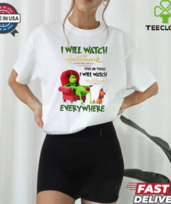 I will watch Hallmark Christmas Movie Grinch and dog Christmas shirt
