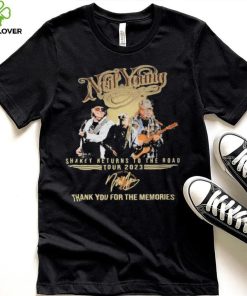 Neil Young Shakey Returns To The Road Tour 2023 Thank You For The Memories T Shirt