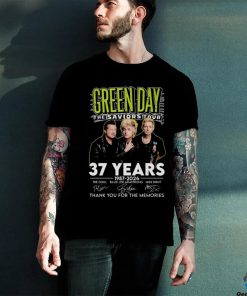 Official official Green Day The Saviors Tour 37 Years 1987 2024 Thank You For The Memories Signatures Shirt