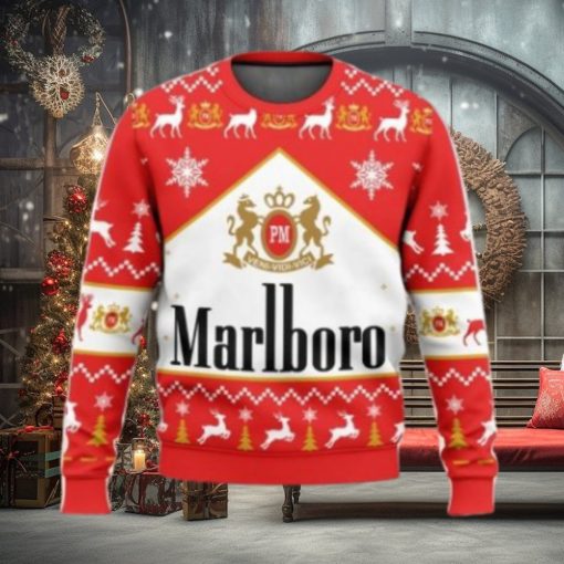 Marlboro Ugly Christmas Sweater 2023 Christmas Gift 3D Sweater