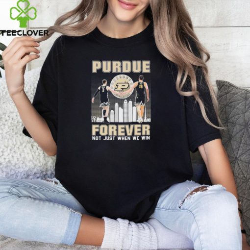 Official purdue Boilermakers Braden Smith And Zach Edey Forever Not Just When We Win Signatures Shirt