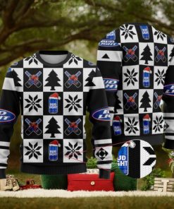 Bud Light Funny Beer Ugly Christmas Sweater Black Gift For Men And Women
