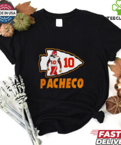 Isiah Pacheco #10 Kansas City Chiefs Shirt football fan apparel with player number design