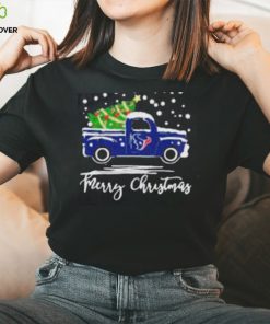 Houston Texans Car With Christmas Tree Merry Christmas Shirt