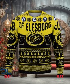 IF Elfsborg Allsvenskan Sweden Ugly Sweater Christmas
