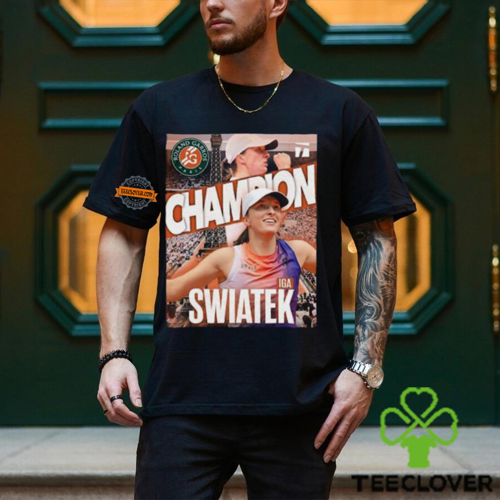 IGA Swiatek Champion Roland Garros Paris 2024 IG4 The Championships Wimbledon Classic T Shirt IGA Swiatek Champion Roland Garros Paris 2024 IG4 The Championships Wimbledon Classic T Shirt