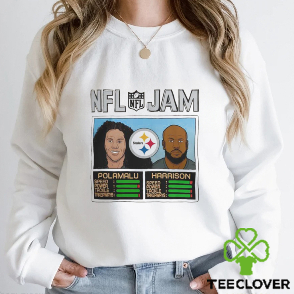 Official Homage Troy Polamalu & James Harrison Gold shirt - Limotees