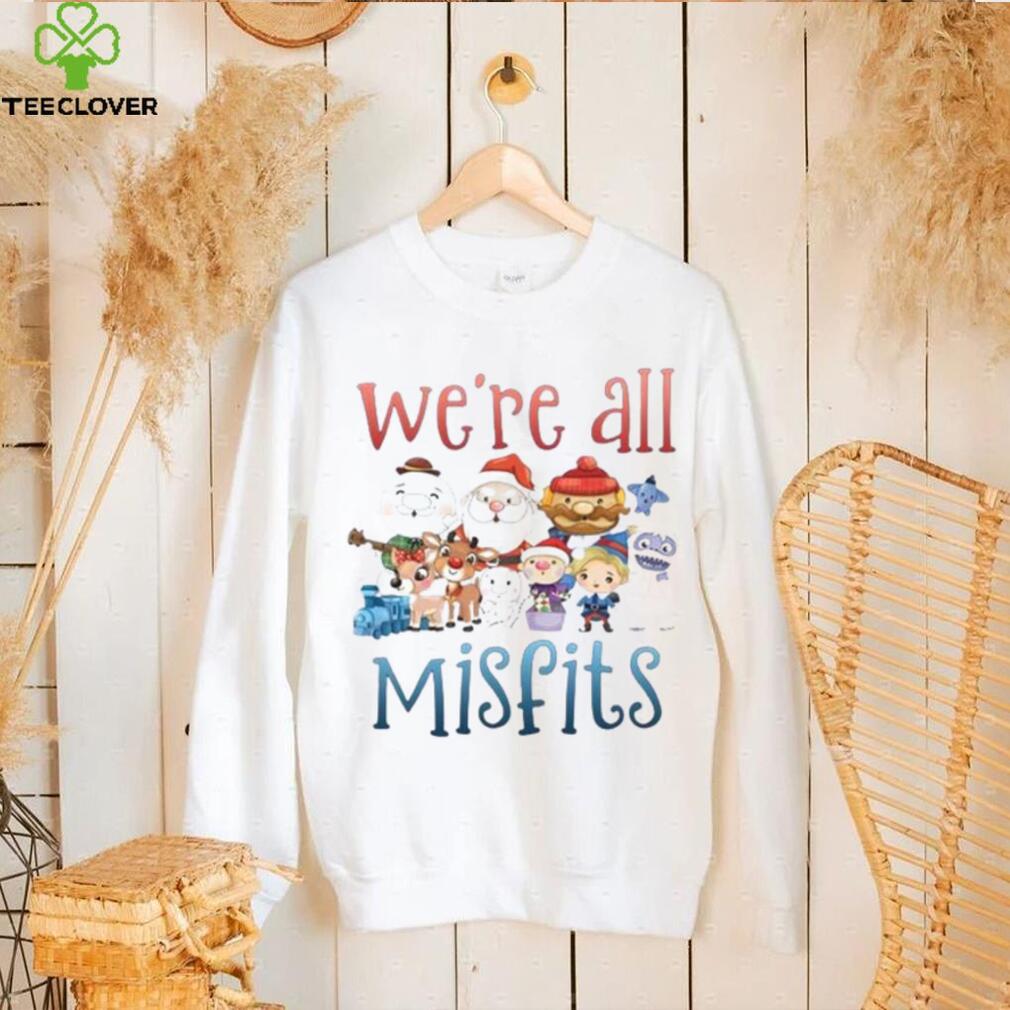 We Are All Misfits Cute Chibi Christmas Characters Shirt We Are All Misfits Cute Chibi Christmas Characters Shirt