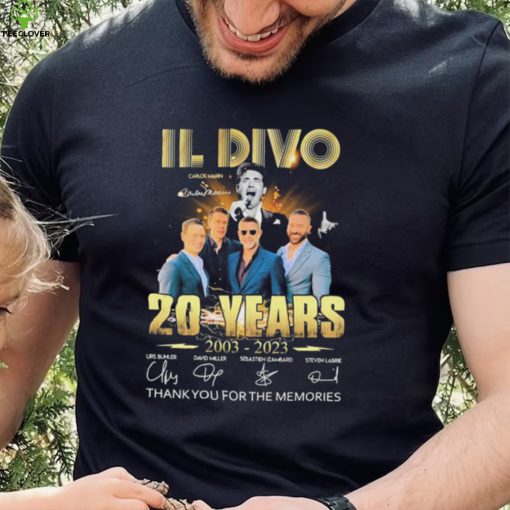 IL Divo Carlos Marin 20 Years 2003 2023 Thank You For The Memories Signature Shirt