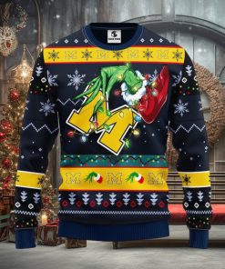 Michigan Wolverines Grinch Christmas Ugly Sweater