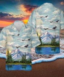 IRON MAIDEN Boeing 747 Ed Force One Hawaiian Shirt
