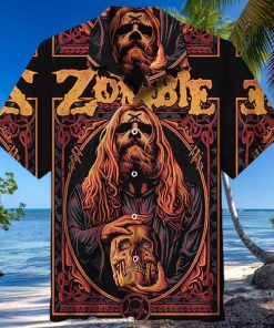 Vintage Rob Zombie 3D All Over Print Hawaiian Shirt