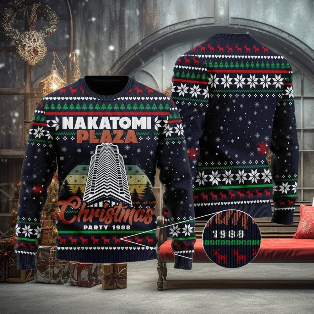 Nakatomi Plaza Christmas Party 1988 Ugly Sweater Nakatomi Plaza Christmas Party 1988 Ugly Sweater