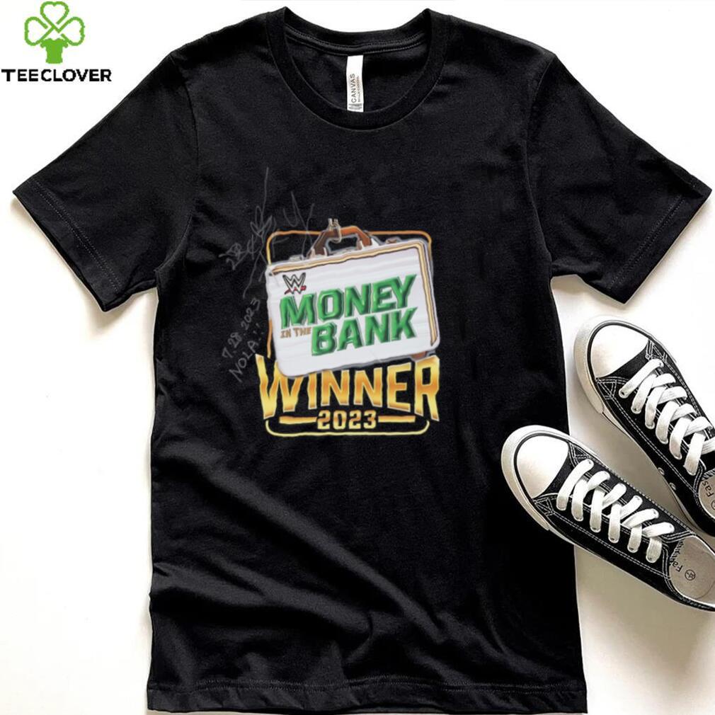 IYO SKY Autographed & Inscribed Event Worn Money In The Bank Winner T Shirt IYO SKY Autographed & Inscribed Event Worn Money In The Bank Winner T Shirt