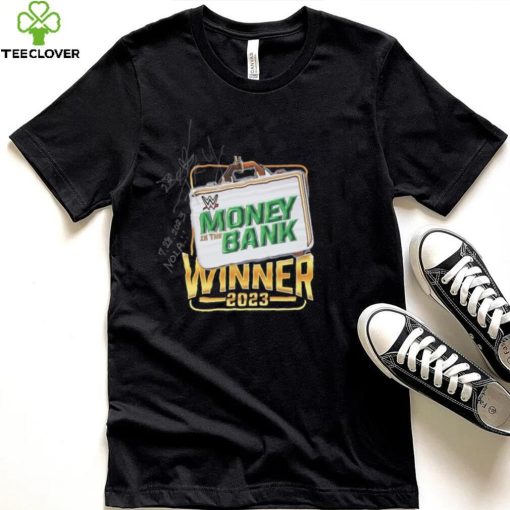 IYO SKY Autographed & Inscribed Event Worn Money In The Bank Winner T Shirt