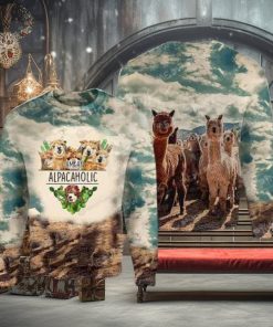 Iam An Alpacaholic Knitting Pattern Ugly Christmas Holiday Sweater
