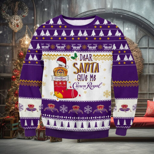 Crown Royal Dear Santa Ugly Sweater
