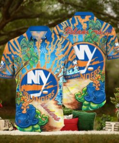 Ice Cold Drink Theme New York Islanders Hawaiian Shirt