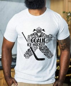Ice Hockey Goalie Girl Last Line of Defense Sports Girl shirt