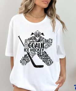 Ice Hockey Goalie Girl Last Line of Defense Sports Girl shirt