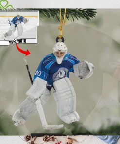 Ice Hockey Lover Custom Photo Ornament