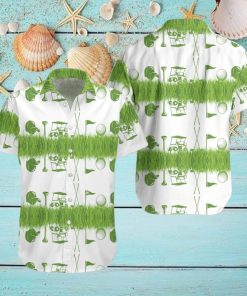 Icon Golf Green Pattern Hawaiian Aloha Shirts