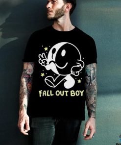 Icon White Black Fall Out Boy Peace Smiley Pullover shirt
