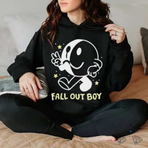 Icon White Black Fall Out Boy Peace Smiley Pullover hoodie, sweater, longsleeve, shirt v-neck, t-shirt