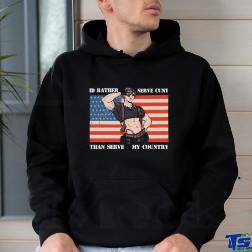 I’d Rather Serve Cunt Than Serve My Country Leon Kennedy T Shirt