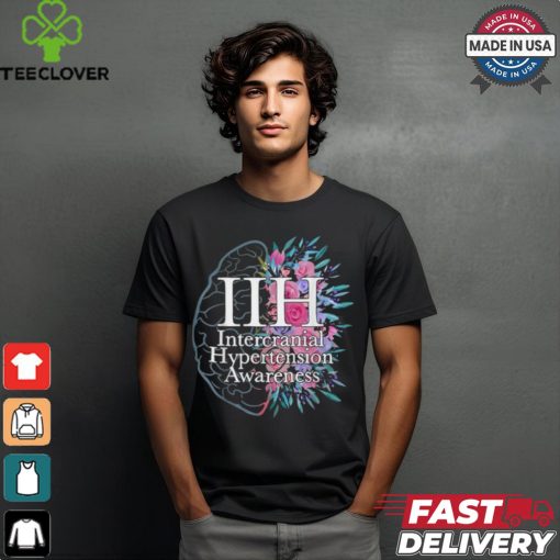 Idiopathic intracranial hypertension awareness brain floral shirt