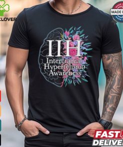 Idiopathic intracranial hypertension awareness brain floral shirt