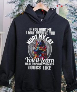 If you hurt me i may forgive you hurt my cat you’ll learn what temporary hoodie, sweater, longsleeve, shirt v-neck, t-shirt