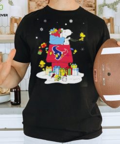 Houston Texans Santa Snoopy Wish You A Merry Christmas Shirt