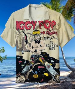 Iggy Pop And The Stooges Short Sleeve Hawaiian Shirt