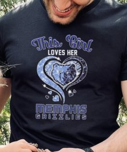 This Girl Loves Her Heart Memphis Grizzlies Shirt
