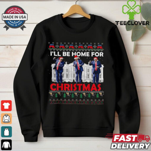 Ill Be Home For Christmas Santa Trump Tee