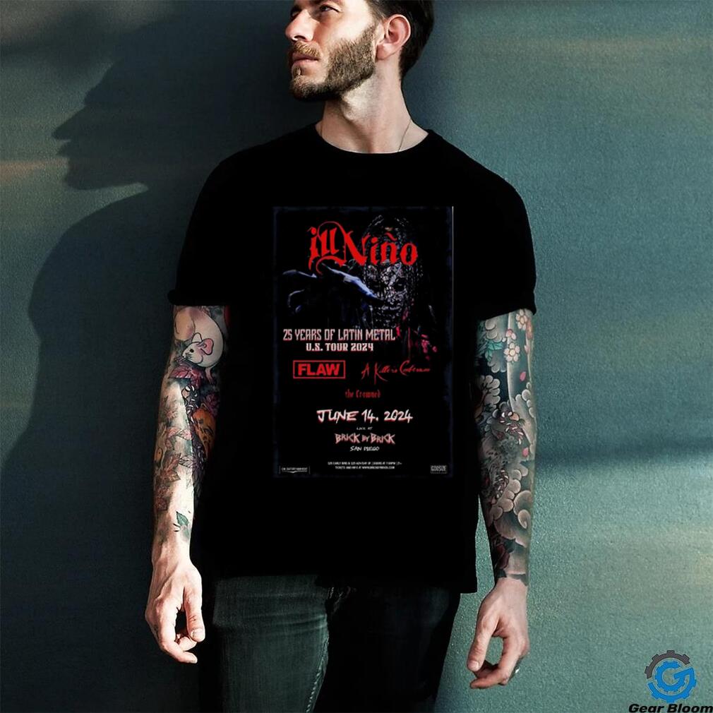 Ill Nino June 14 2024 Brick By Brick San Diego Event Poster Shirt Ill Nino June 14 2024 Brick By Brick San Diego Event Poster Shirt