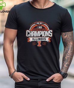 Illini Big Ten Champions Shirt Illinois Fighting Illini Blue 84 2024 Big Ten Men's Basketball Conference Tournament Champions Locker Room T Shirt