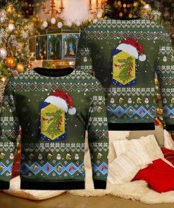 Illinois Army National Guard 404th Maneuver Enhancement Brigade Ugly Christmas Sweater