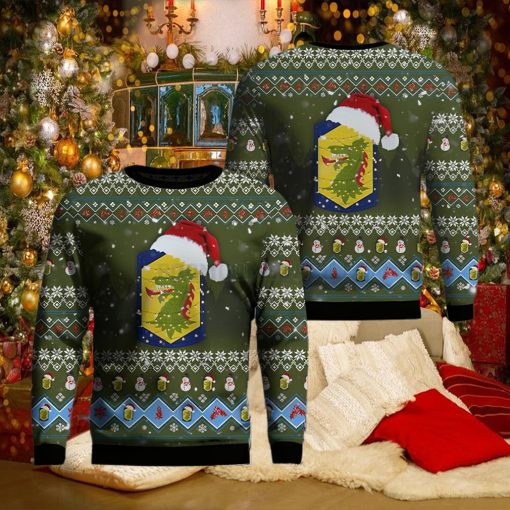 Illinois Army National Guard 404th Maneuver Enhancement Brigade Ugly Christmas Sweater